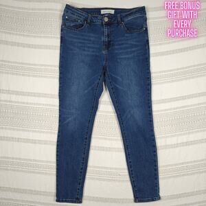 Ashley Mason High Rise Skinny Jeans Medium Wash Size 15